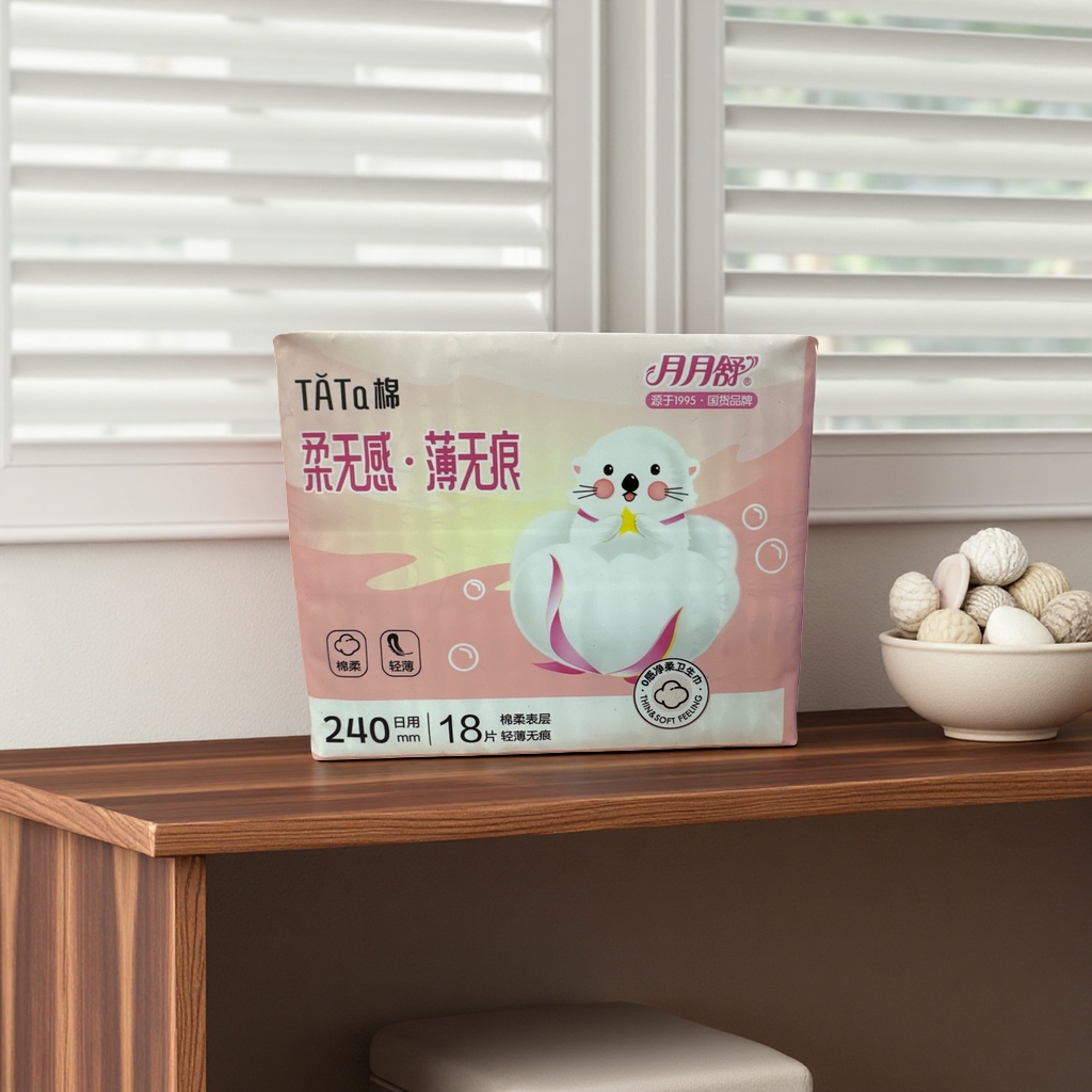Yueyue Shu Sanitary Napkins 240mm Daily Use (18-piece set) details Picture