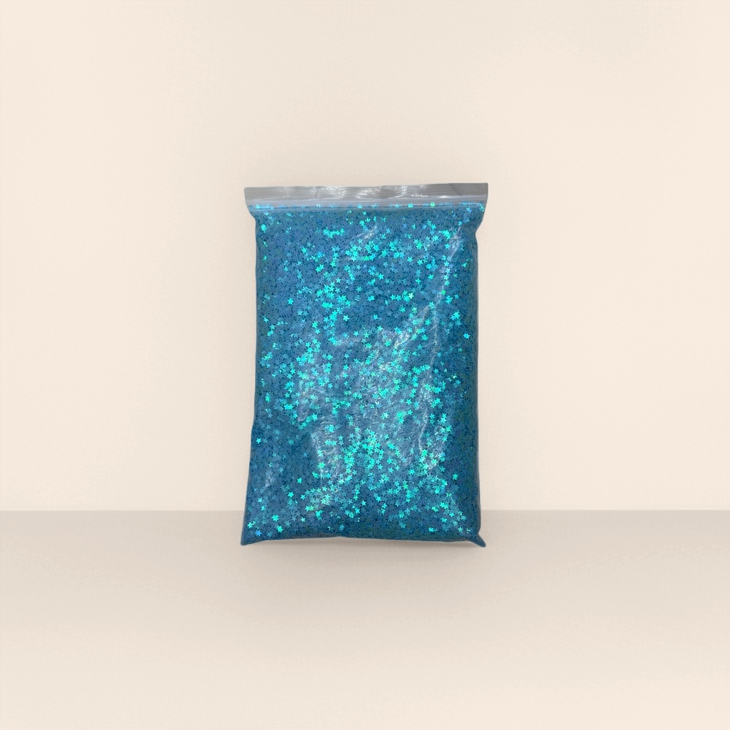diy blue star sequin jewelry accessories and fashionable sequin flowers details Picture