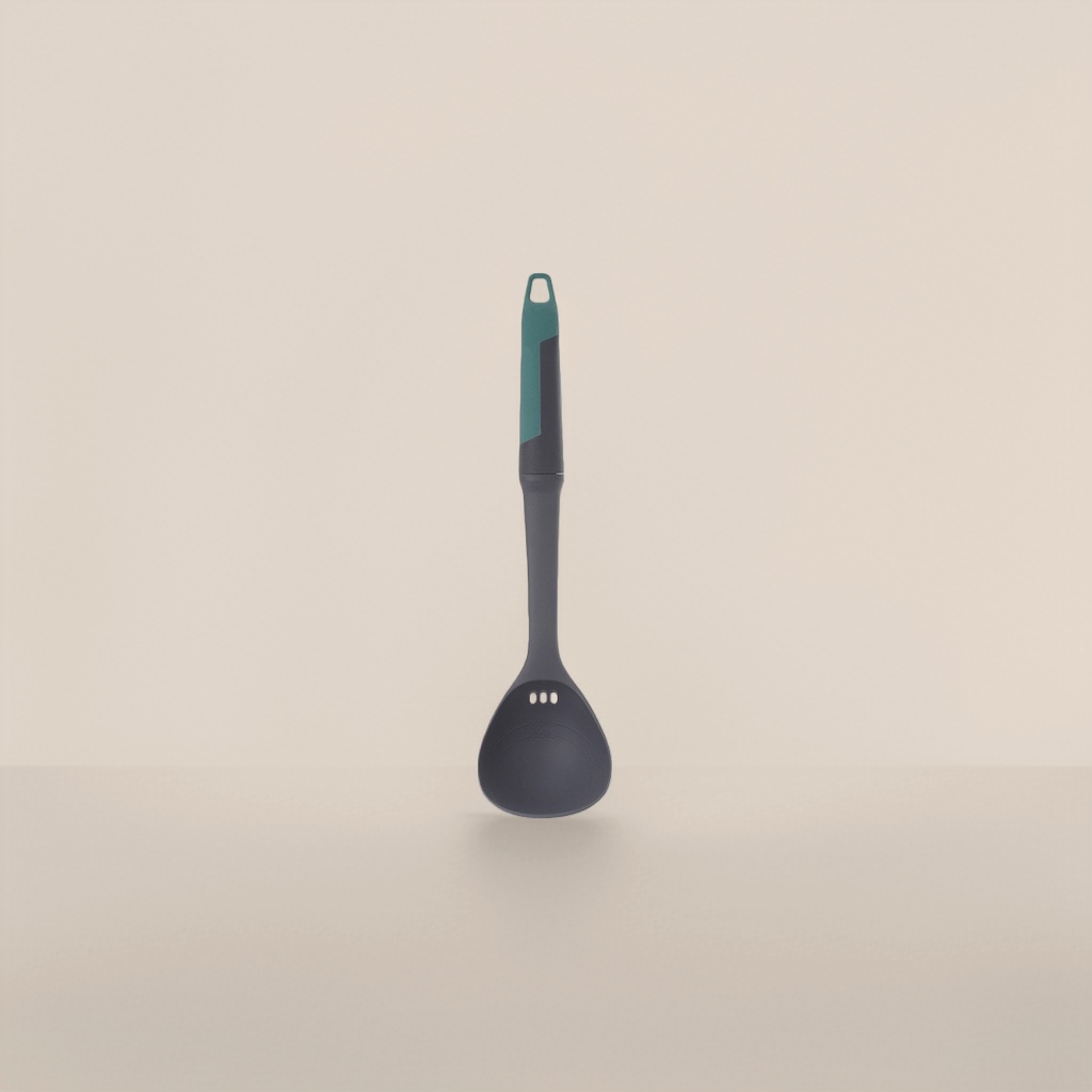 灰色不锈钢汤勺家用长柄厨房勺子 Soup Spoon