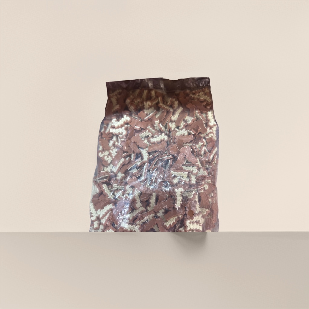 棕色巧克力碎块pvc软胶DIY配件