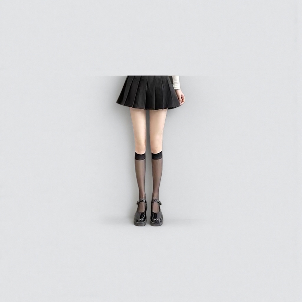Black calf socks are comfortable, elastic, slimming and warming leg socks