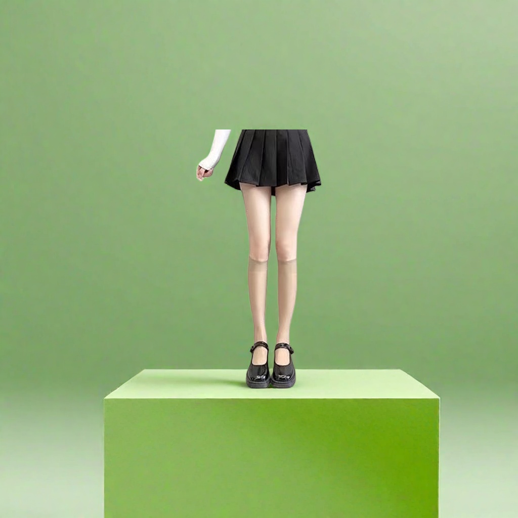 Coffee-colored calf socks are slimming and form-fitting mid-calf socks for women Application Scenario