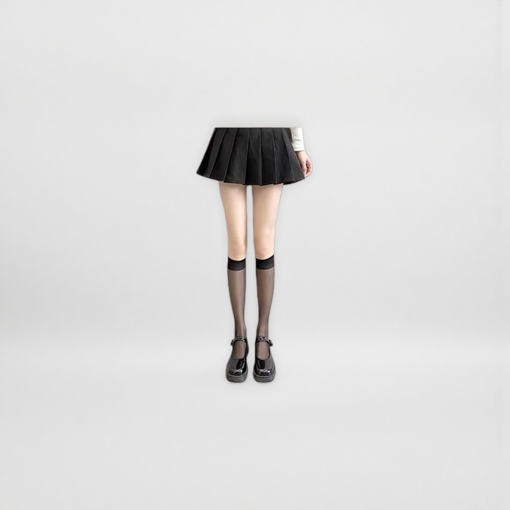 Black calf socks are comfortable, elastic, slimming and warming leg socks Specification image