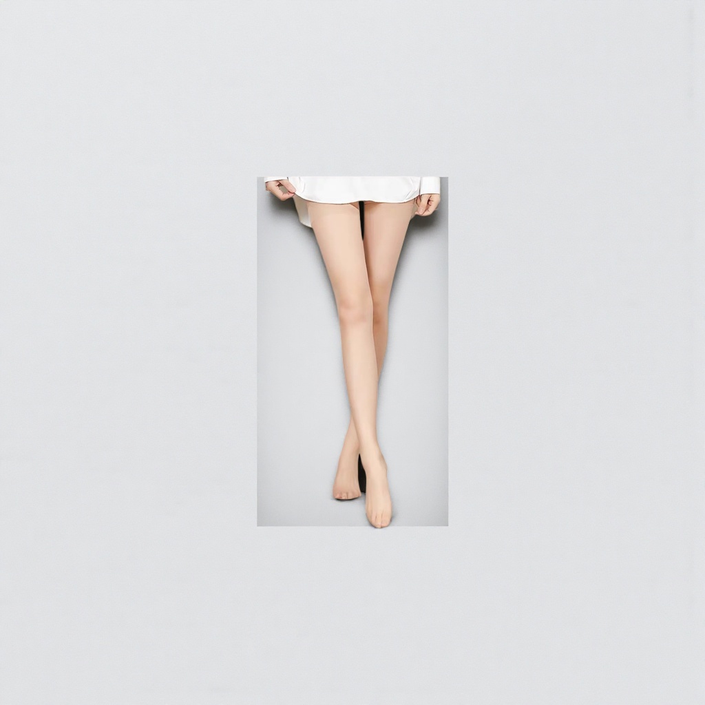 The white top is paired with a slimming and form-fitting design for the legs