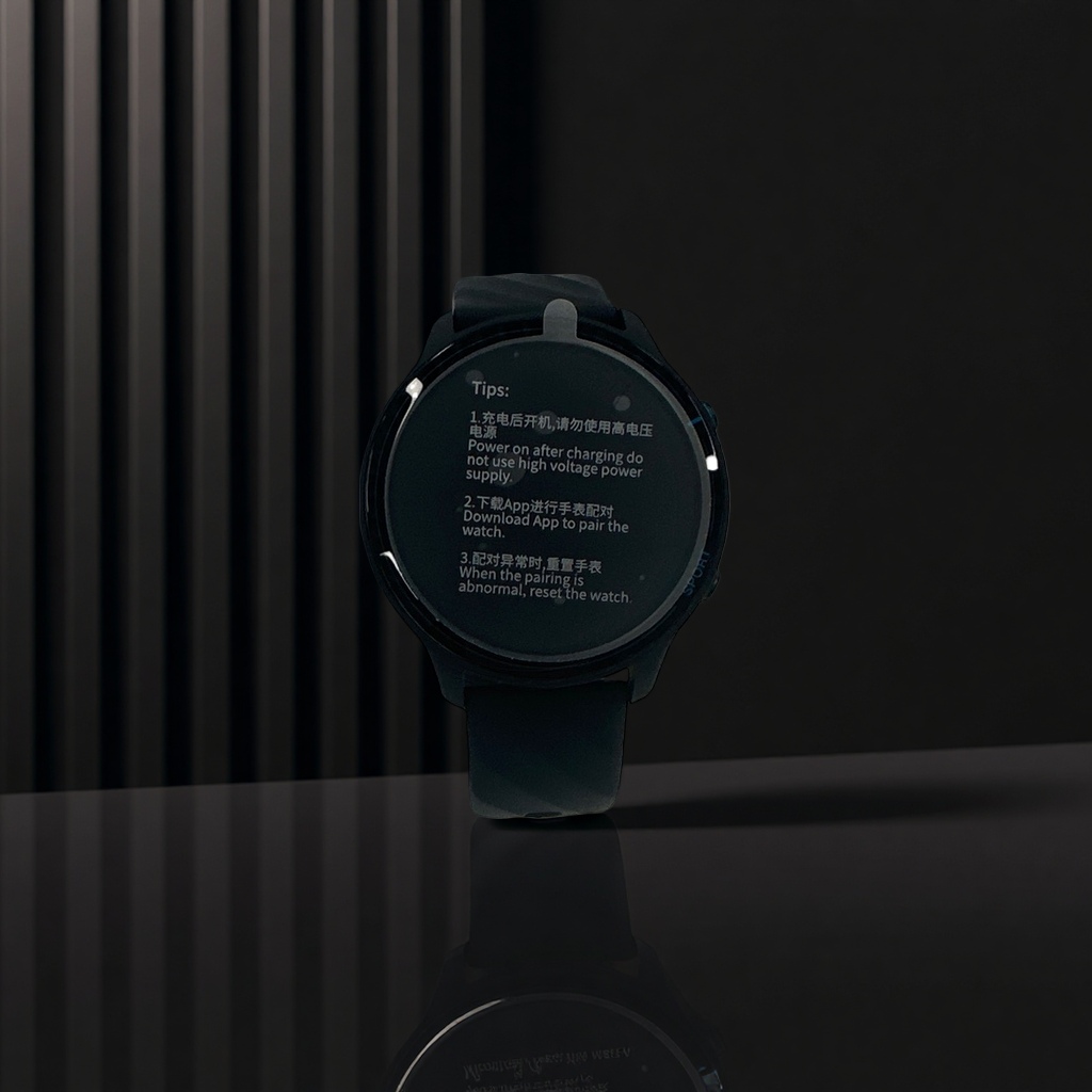 Black smartwatch for men, heart rate monitoring during exercise, waterproof Bluetooth call details Picture