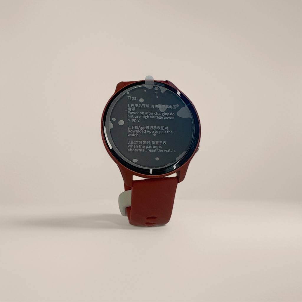 Red smartwatch for men, heart rate monitoring during exercise, waterproof Bluetooth call Application Scenario