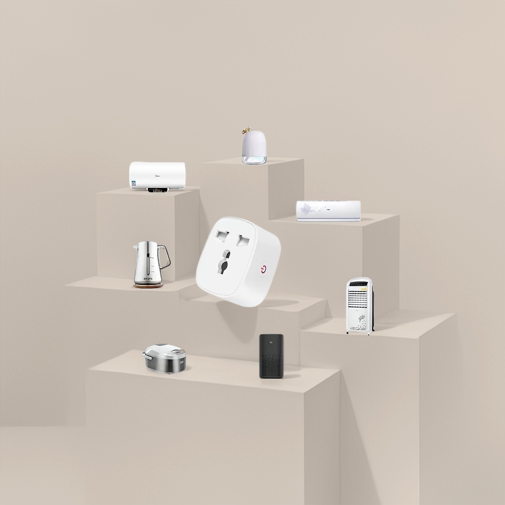 The white smart socket is remotely controlled by home WiFi with a timed switch, which is energy-saving and safe Specification image