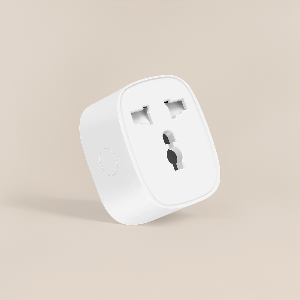 The white smart socket is remotely controlled by home WiFi with a timed switch, which is energy-saving and safe details Picture