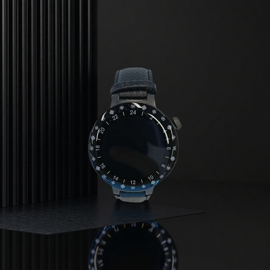 Black strap smartwatch for men, heart rate monitoring during exercise, waterproof, Bluetooth call details Picture