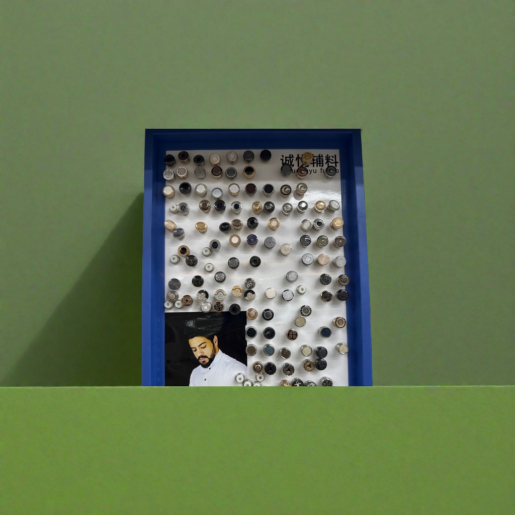 White display board button-type detachable magnetic wall-mounted display stand details Picture