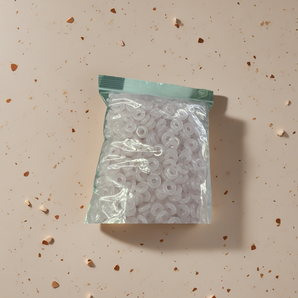 粉色环形珠子手工编织饰品配件DIY材料包
