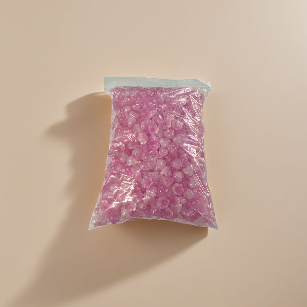 粉色花朵造型珠子手工DIY饰品配件通用款
