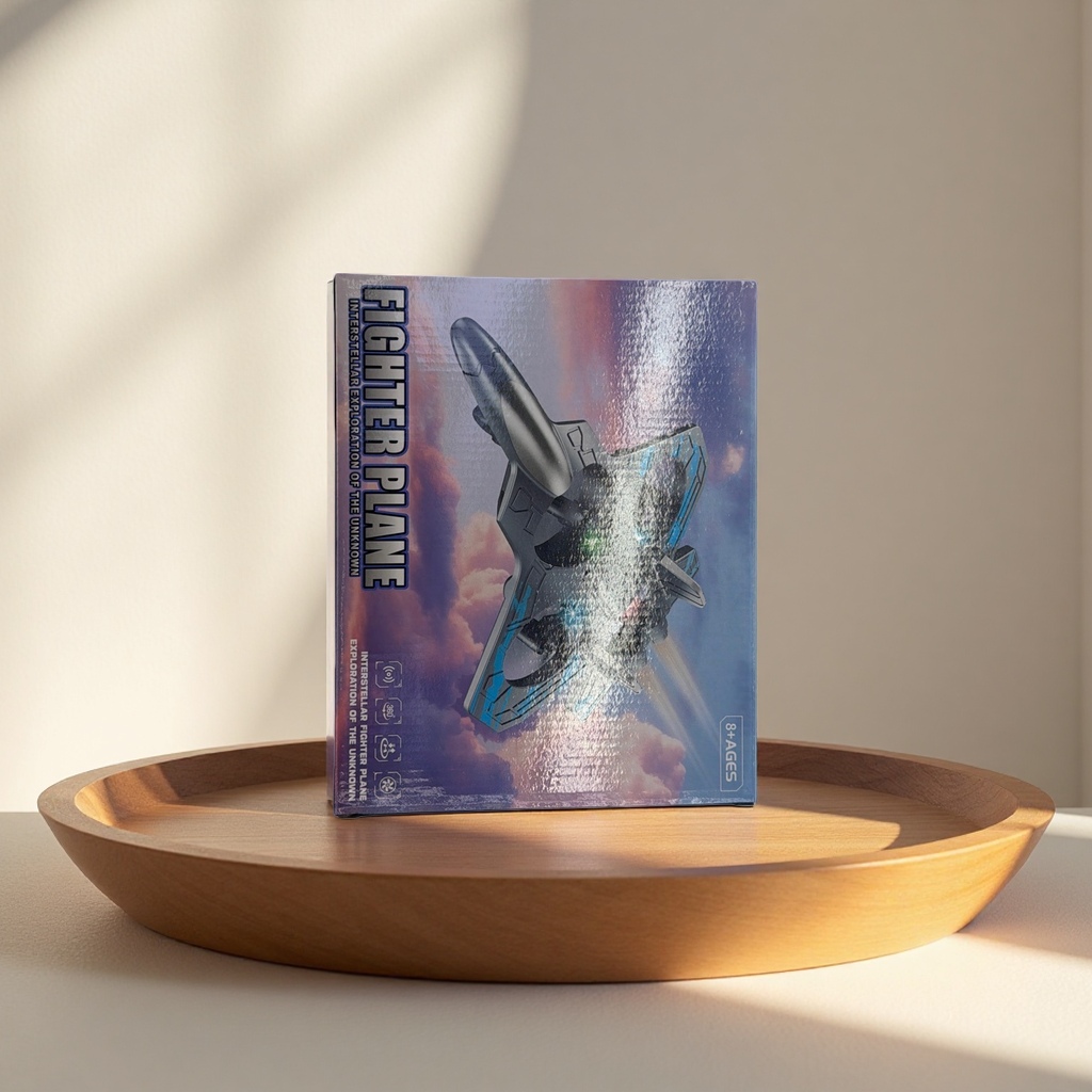 Colorful packaging box fighter jet toy simulation alloy model children's educational toy details Picture