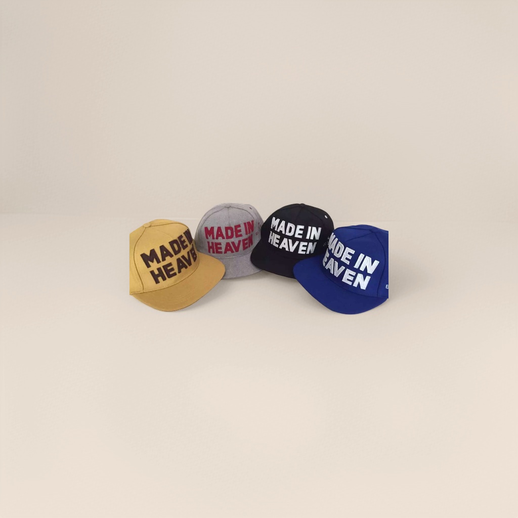 Four-color MADE IN HEAVEN baseball cap, unisex pure cotton breathable casual cap details Picture