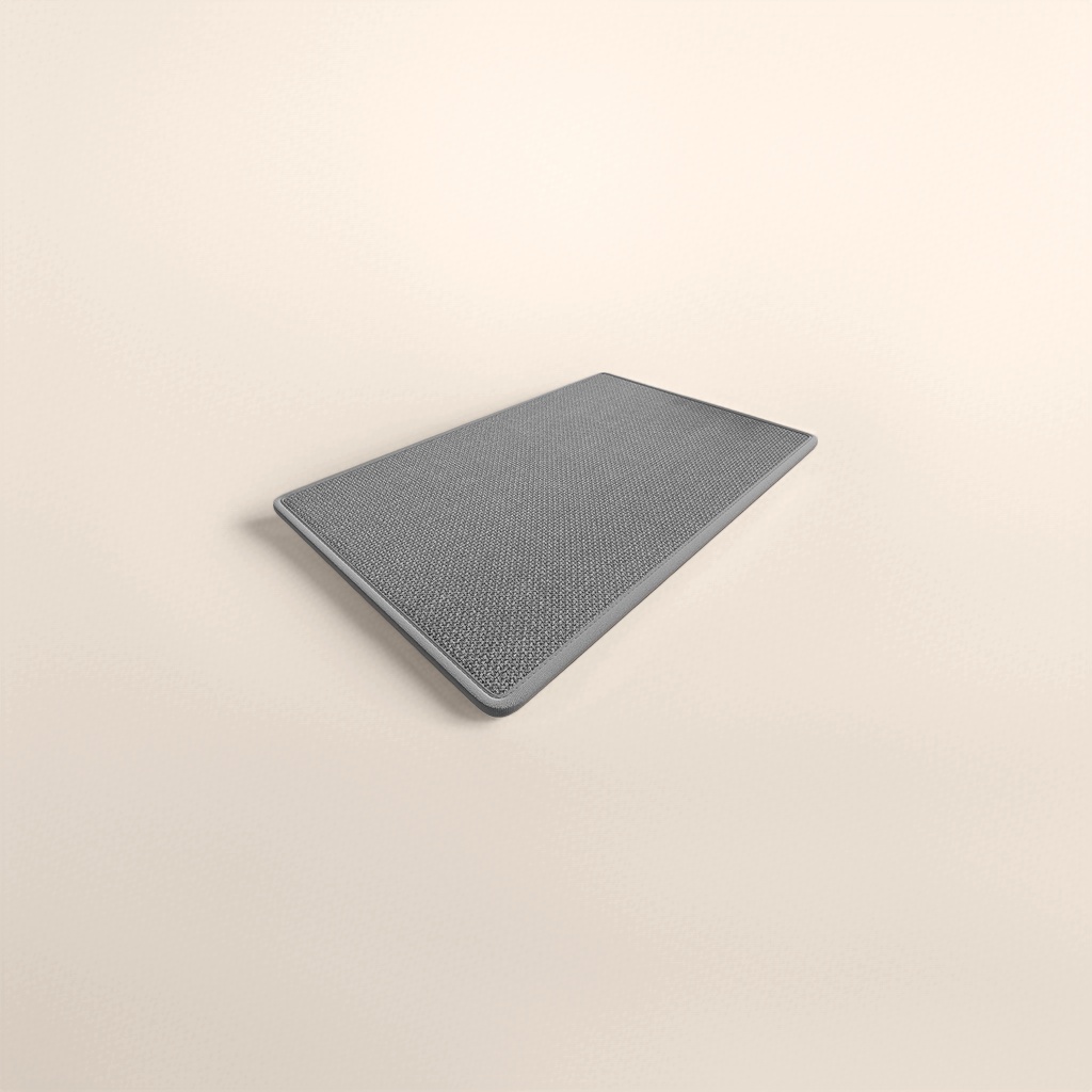 Grey woven floor mat, anti-slip and water-absorbing household entrance mat for living room and bedroom details Picture