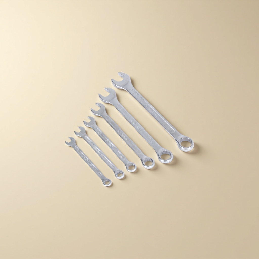 银色多功能扳手套装 工具箱专用 扭力可调 五金维修必备 Specification image