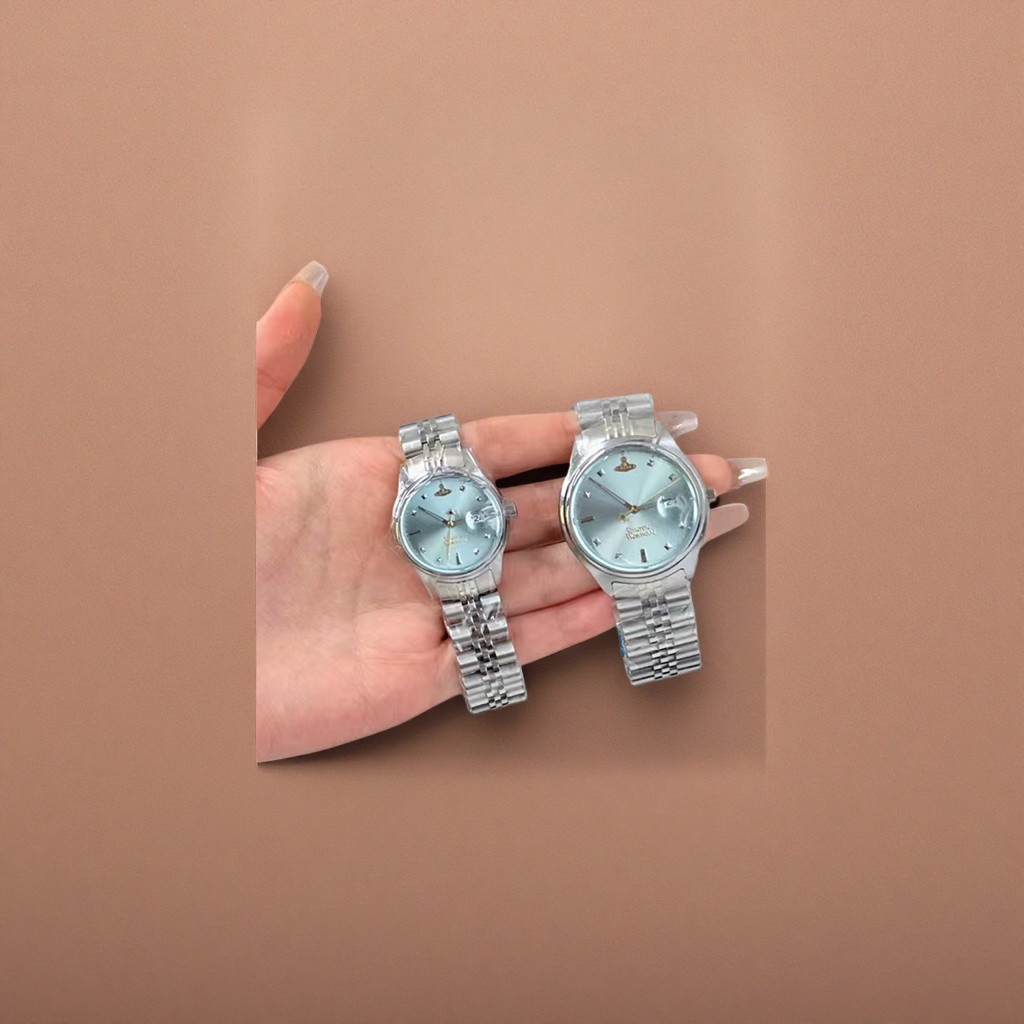 The silver watch set is suitable for both men and women, with a stainless steel strap that is fashionable, simple and business-to-casual Application Scenario
