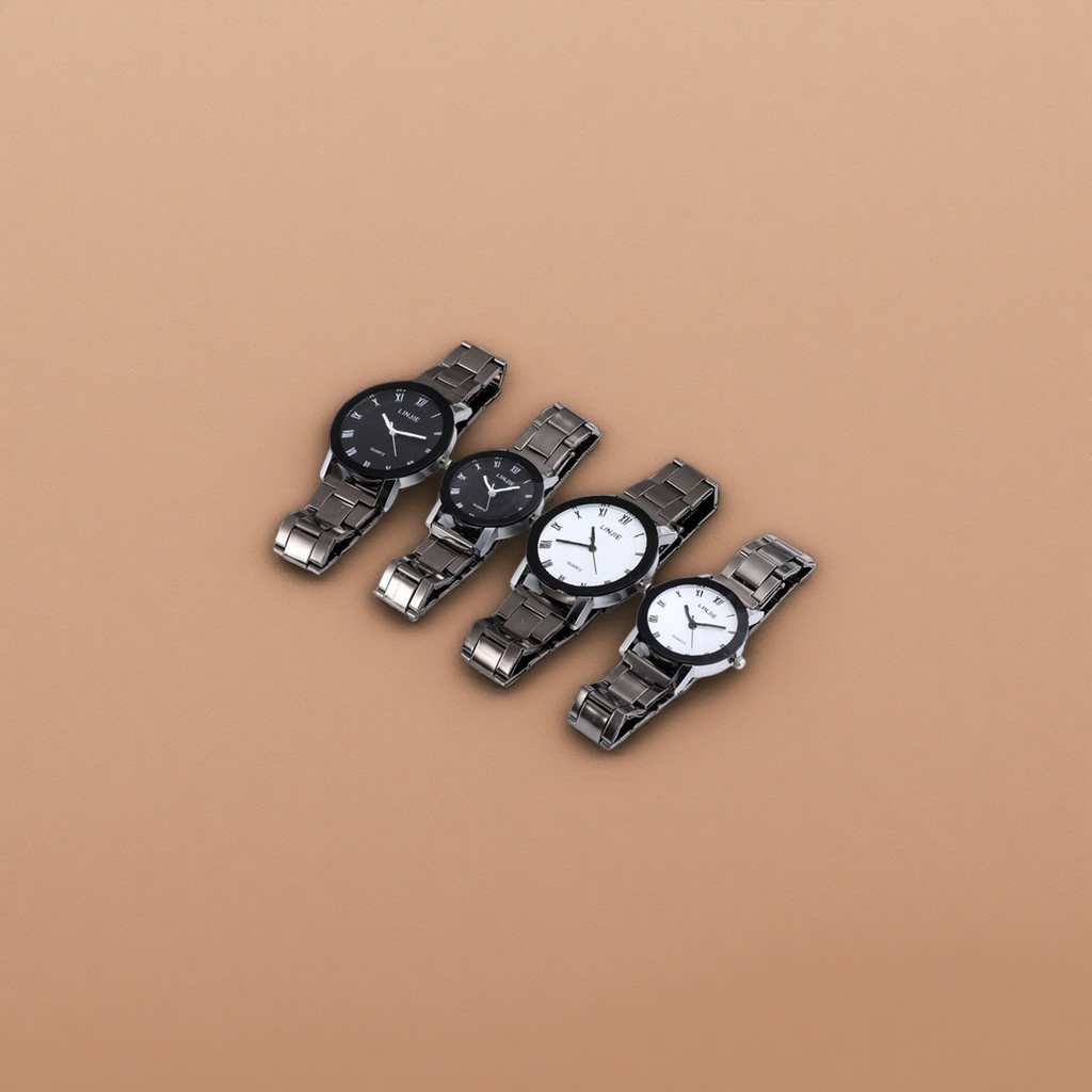 Metal strap watches for men and women, quartz watches, simple, fashionable, versatile, light luxury, business and casual Specification image