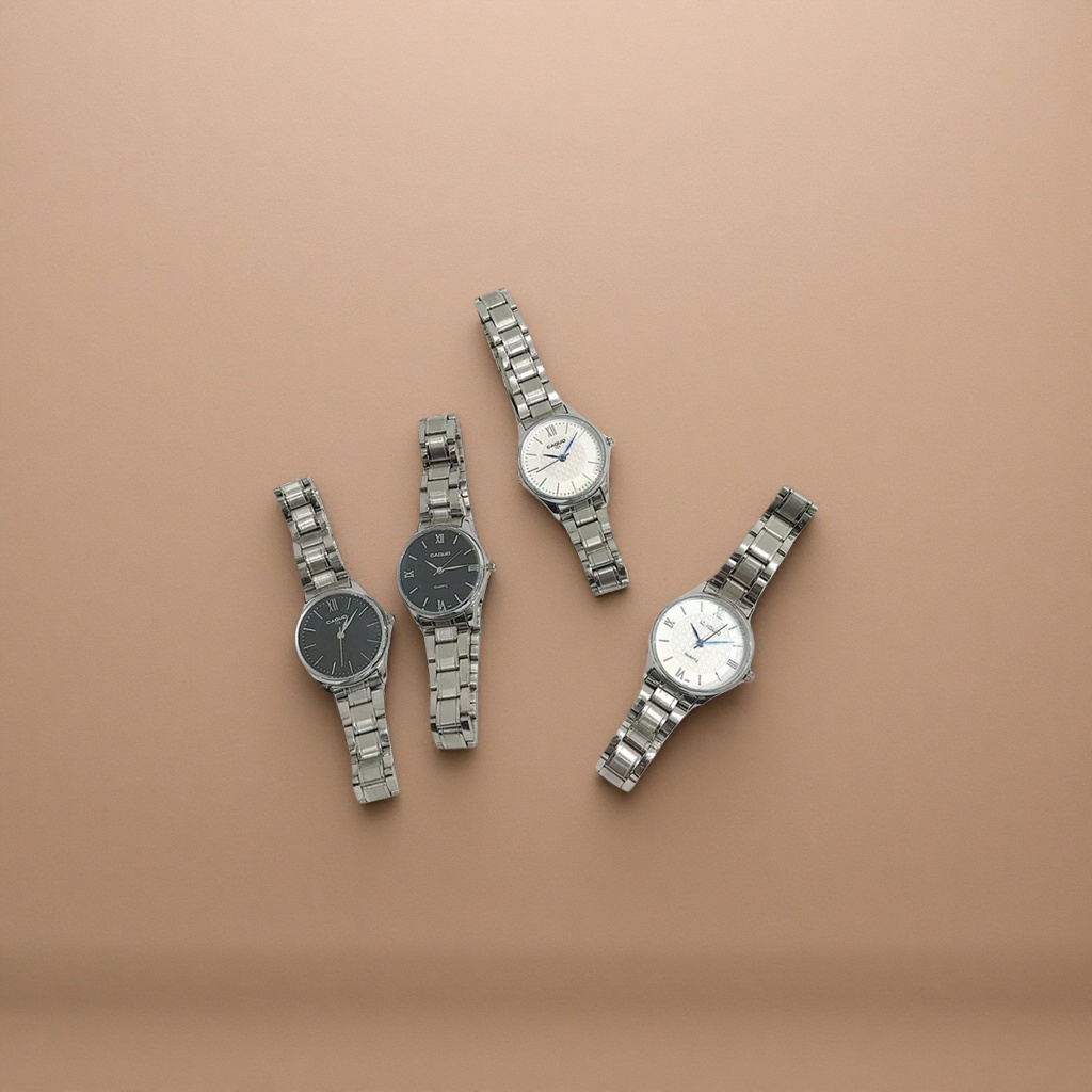 The silver metal strap watch set is compatible with multiple brand watches and is universal and adjustable details Picture