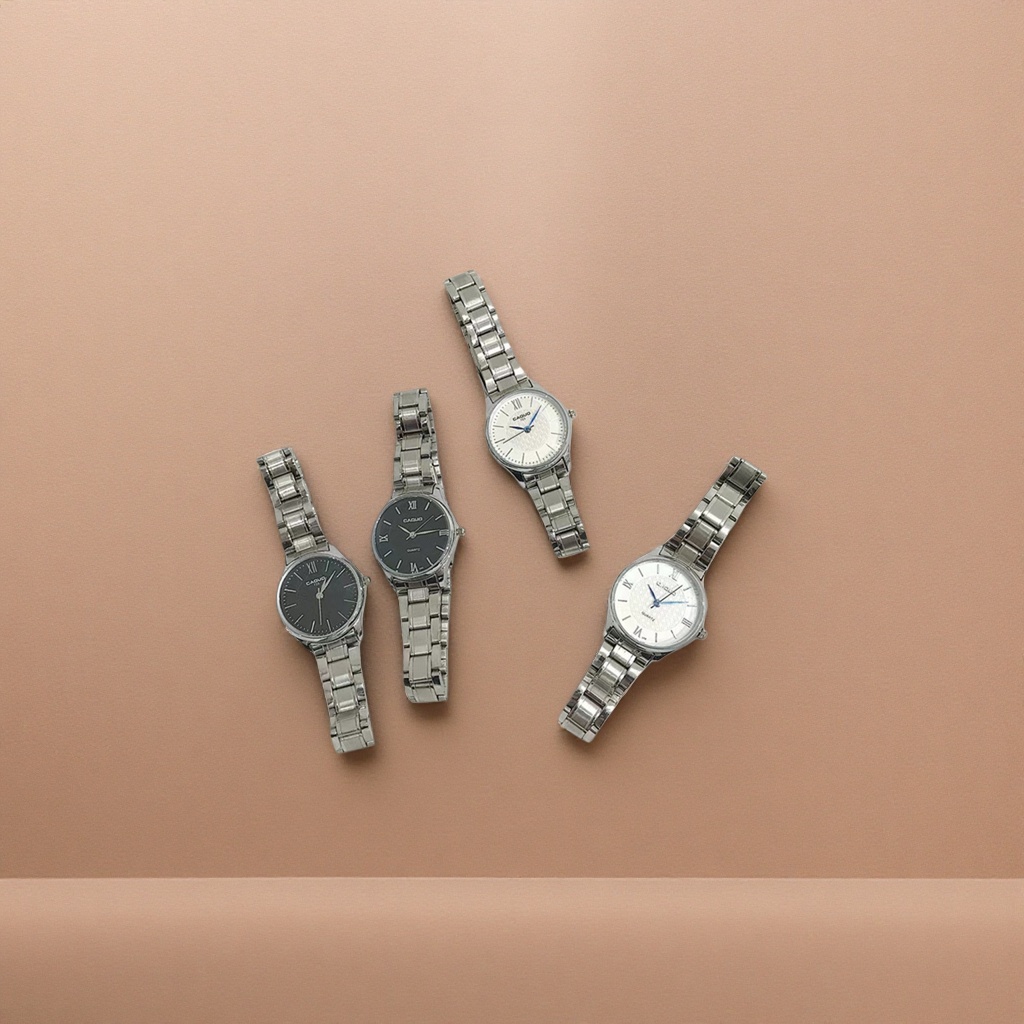 The silver metal strap watch set is compatible with multiple brand watches and is universal and adjustable