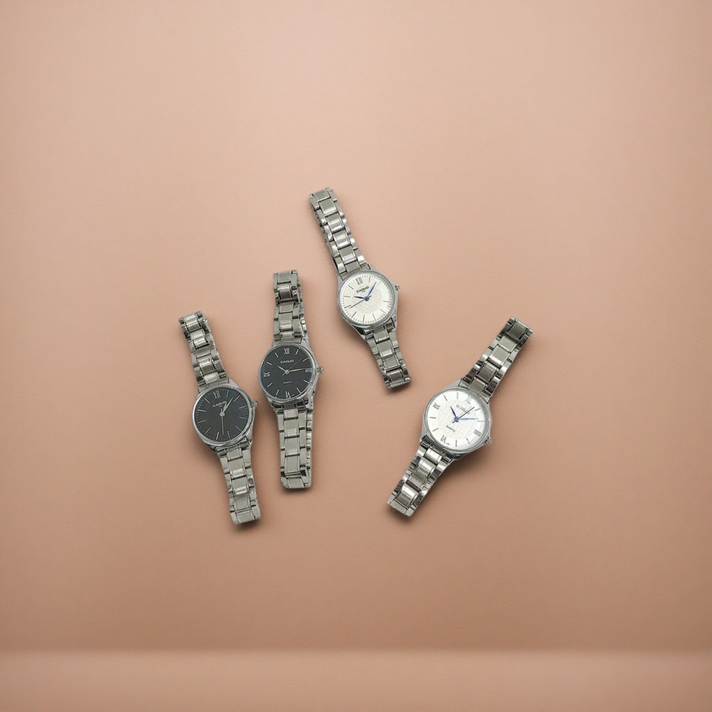 The silver metal strap watch set is compatible with multiple brand watches and is universal and adjustable Specification image