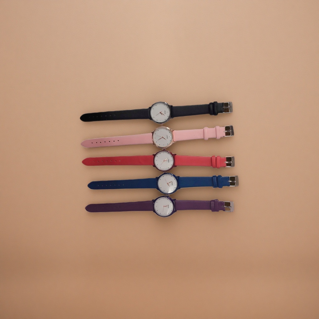 Five colorful strap watches, fashionable and simple, unisex with interchangeable straps Specification image
