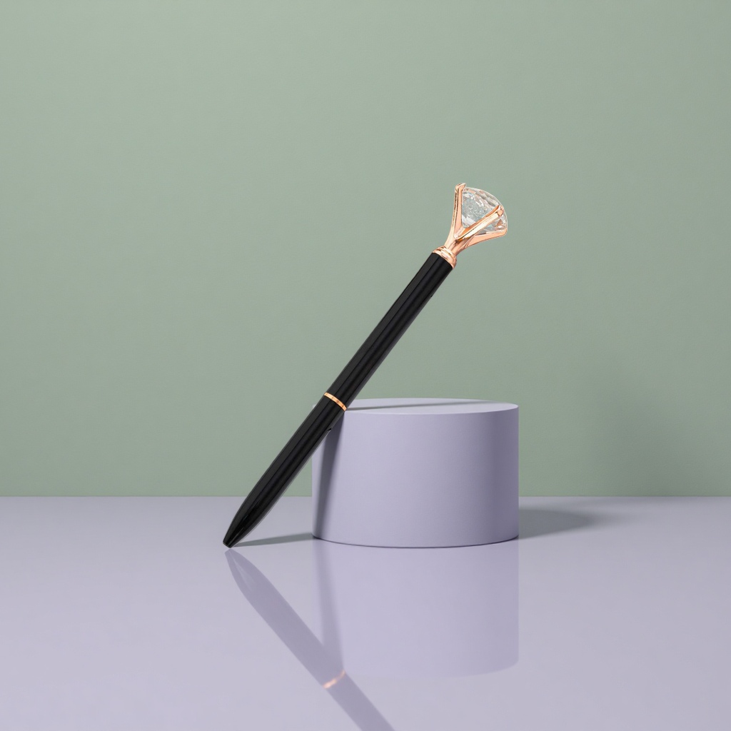 Black rose gold diamond pen cap Application Scenario