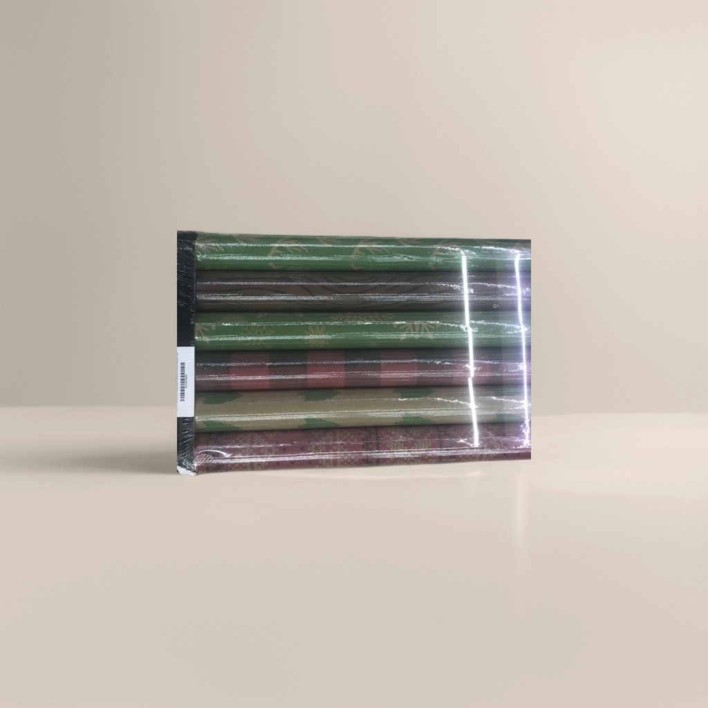 绿色圣诞主题包装纸卷 30米加厚环保节日礼品 wrapping paper