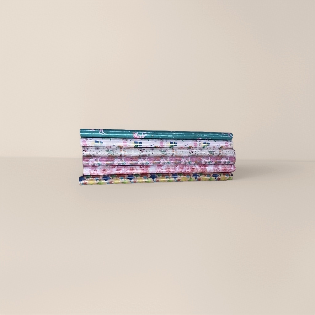 彩色花纹包装纸卷 30cm宽10米长 手工DIY礼品 wrapping paper