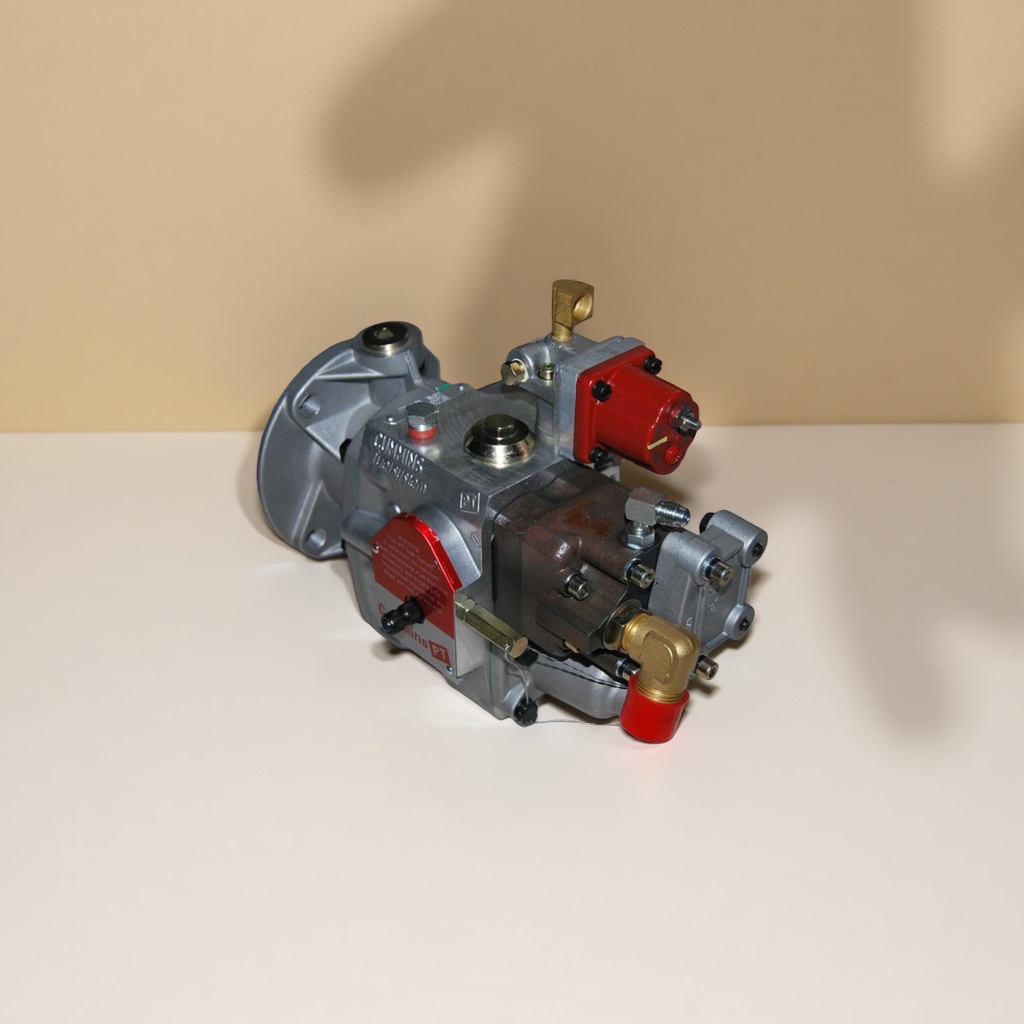 مضخة كونمينيز PT مضخة معدنية فضية مع مكونات حمراء Specification image