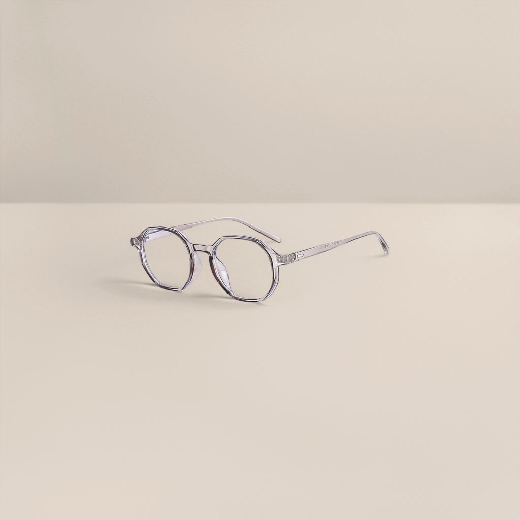The transparent polygonal frame glasses are fashionable, lightweight, anti-slip and comfortable, suitable for both men and women Application Scenario
