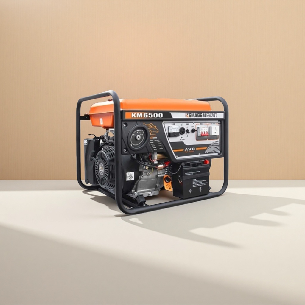 Orange and black alternating generator with stainless steel casing, outdoor emergency backup power supply Application Scenario