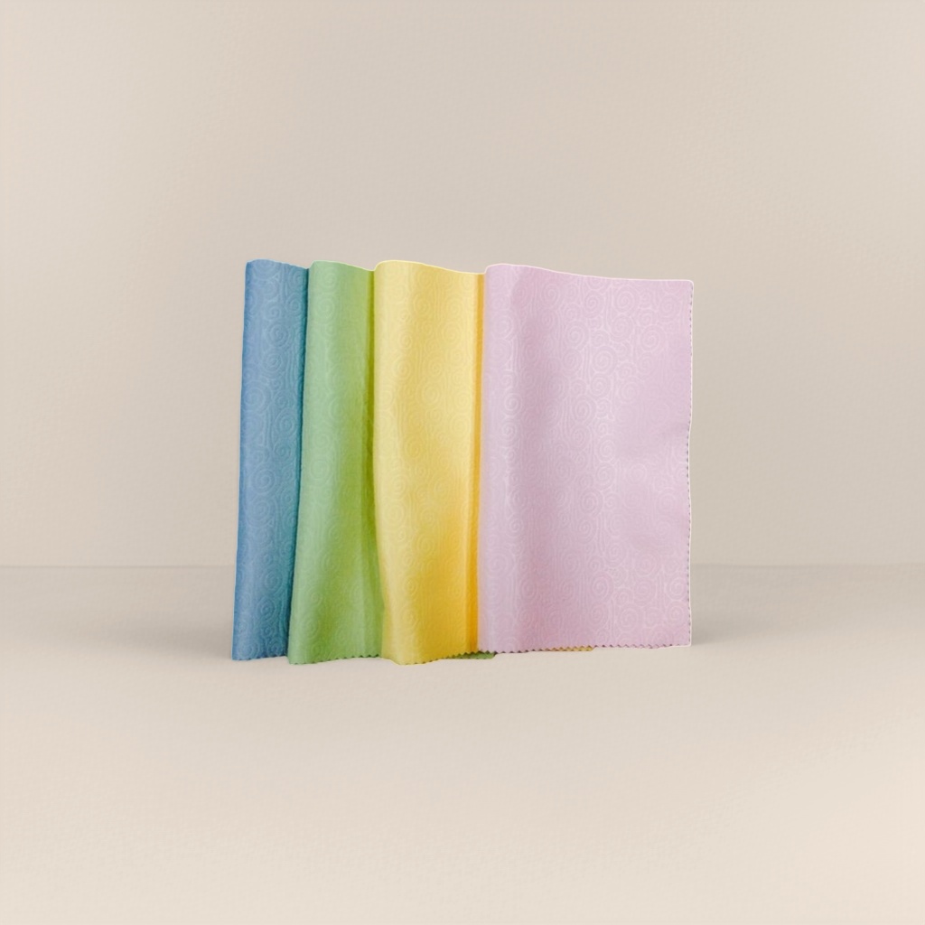 Colorful printed eyeglass cloth made of cotton and linen blend, available in multiple colors details Picture