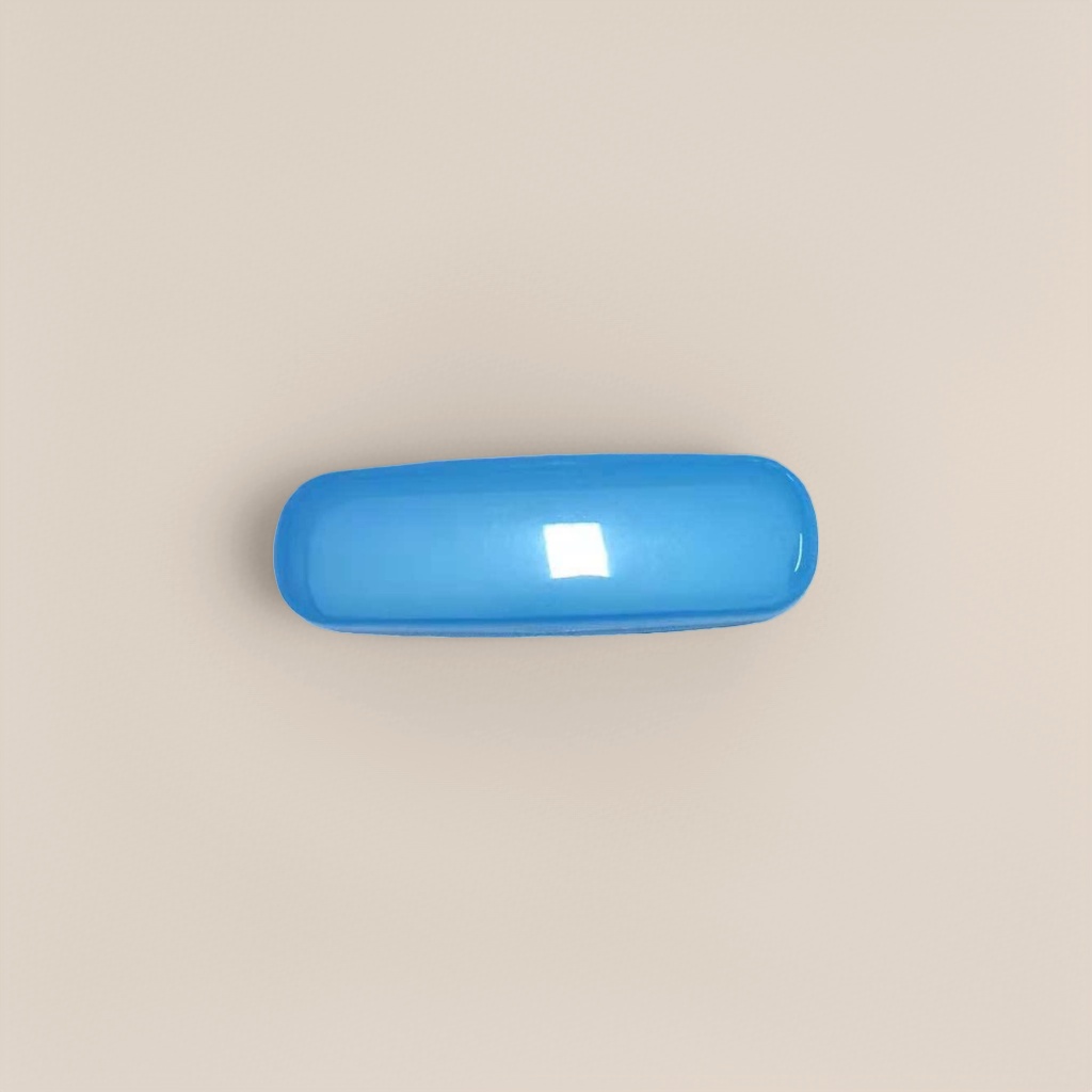 Blue glasses case, simple and portable, soft-shell scratch-resistant glasses case, single-lens storage box Specification image