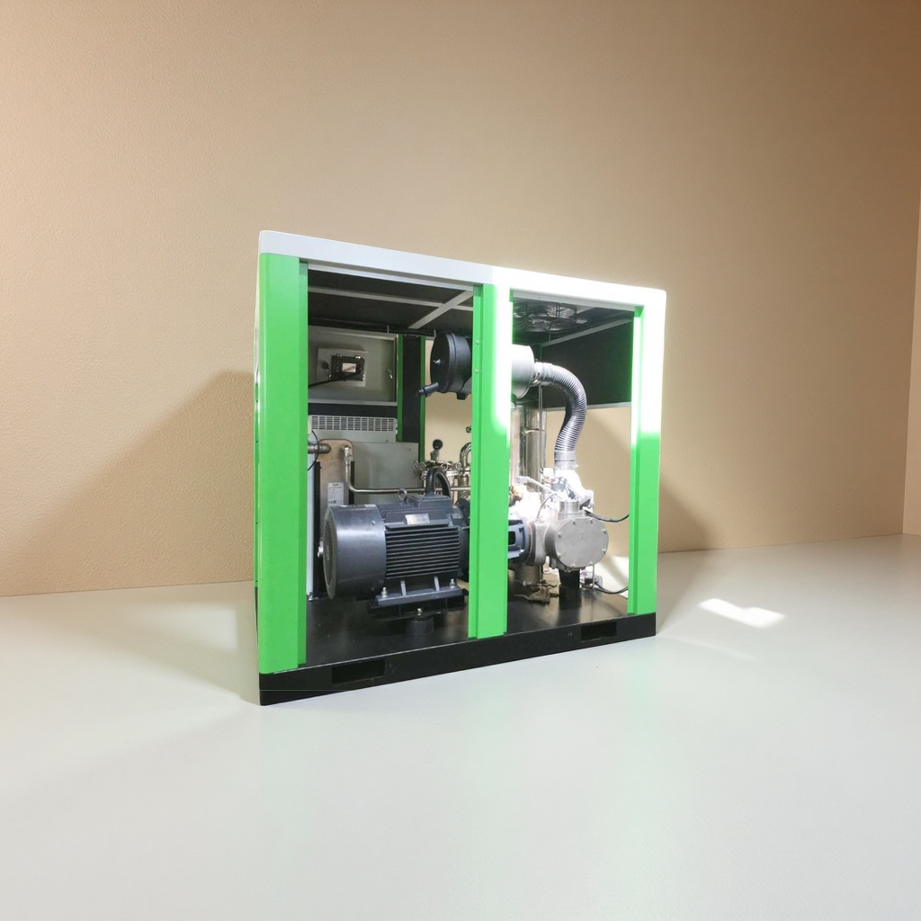 The green industrial air compressor is silent, energy-saving, highly efficient, stable and durable Application Scenario