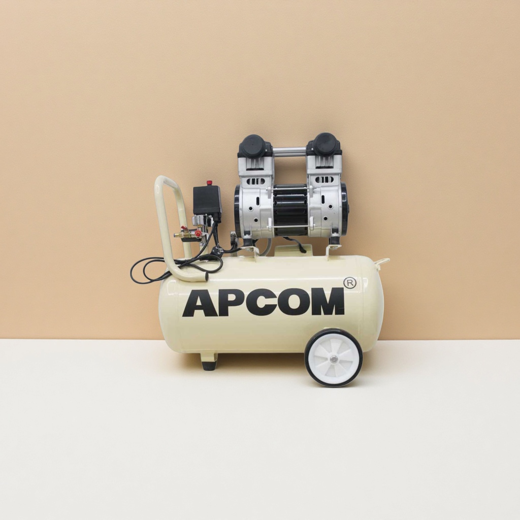 Beige air compressor, household silent oil-free small air pump Application Scenario