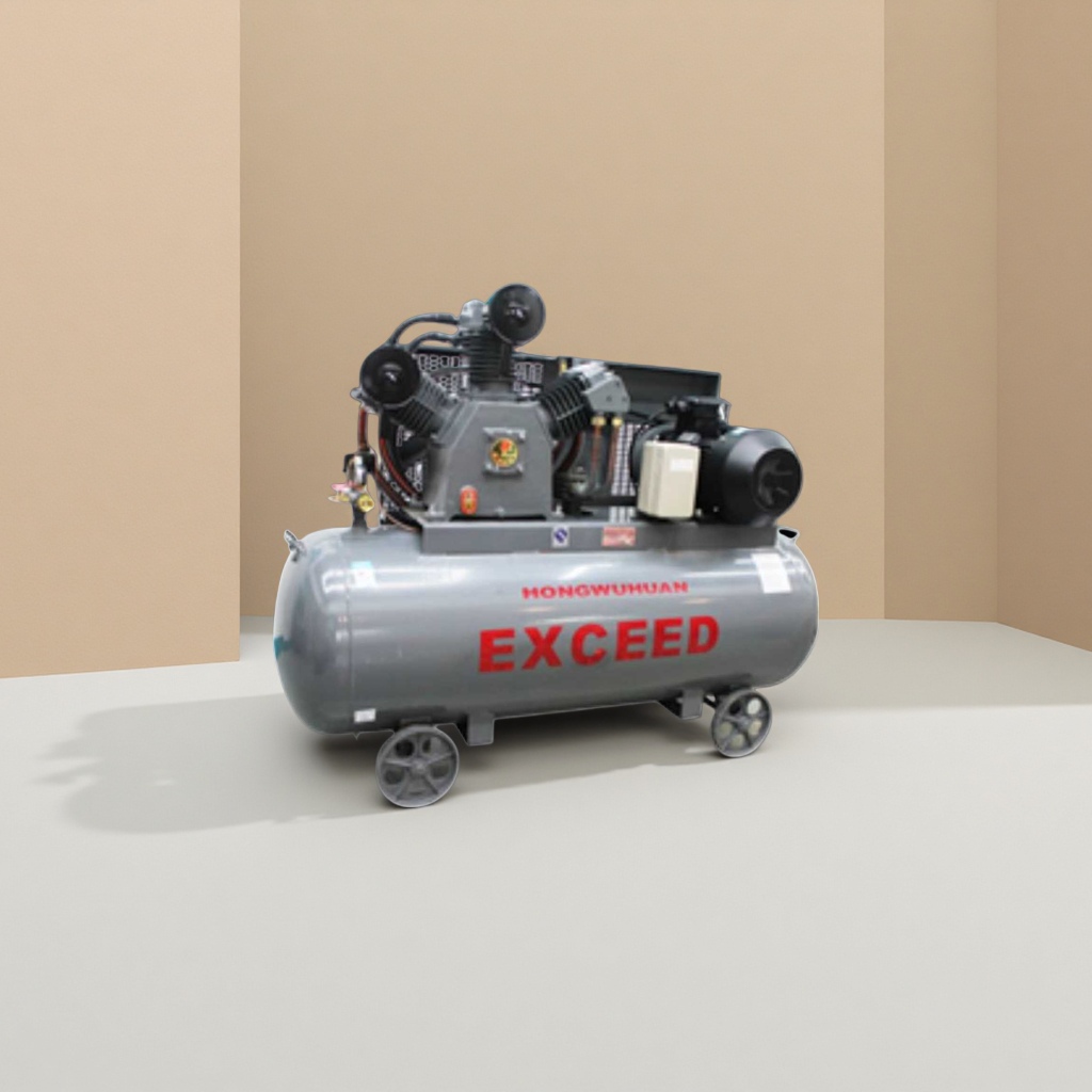 Grey air compressor, household silent small oil-free piston type 220V