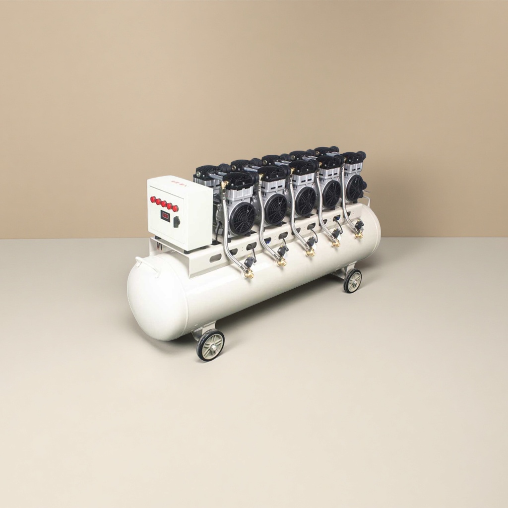 White air compressor, household silent oil-free small 220V industrial grade air pump Application Scenario