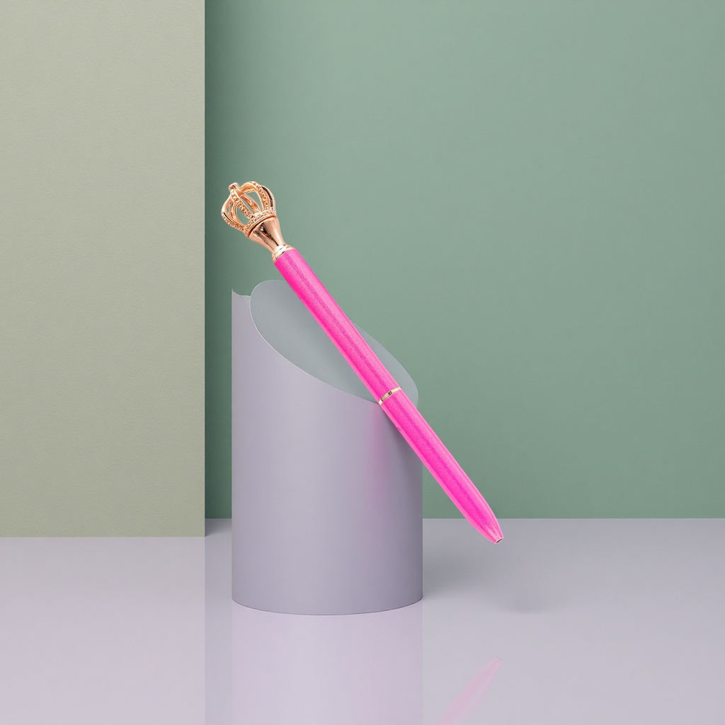 Pink crown creative gel pen, student office writing smooth and quick-drying signature pen Application Scenario