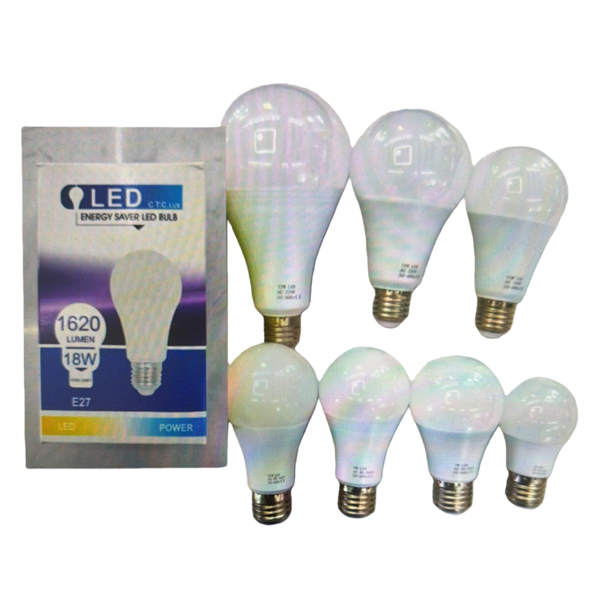 White LED bulb for household energy-saving lighting E27 screw socket 10W warm white light Item Picture