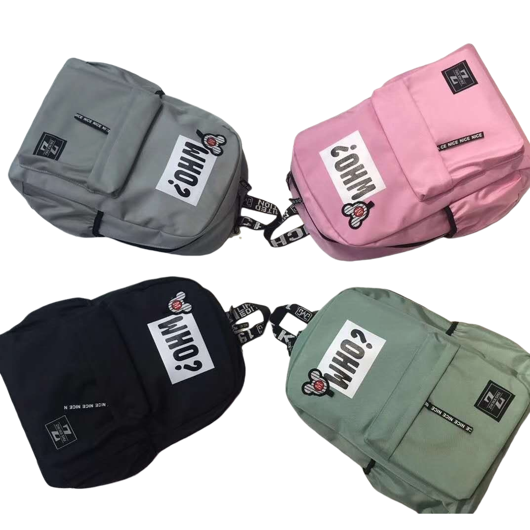 This four-color contrasting minimalist and fashionable backpack is suitable for both men and women, lightweight and with a large capacity Item Picture