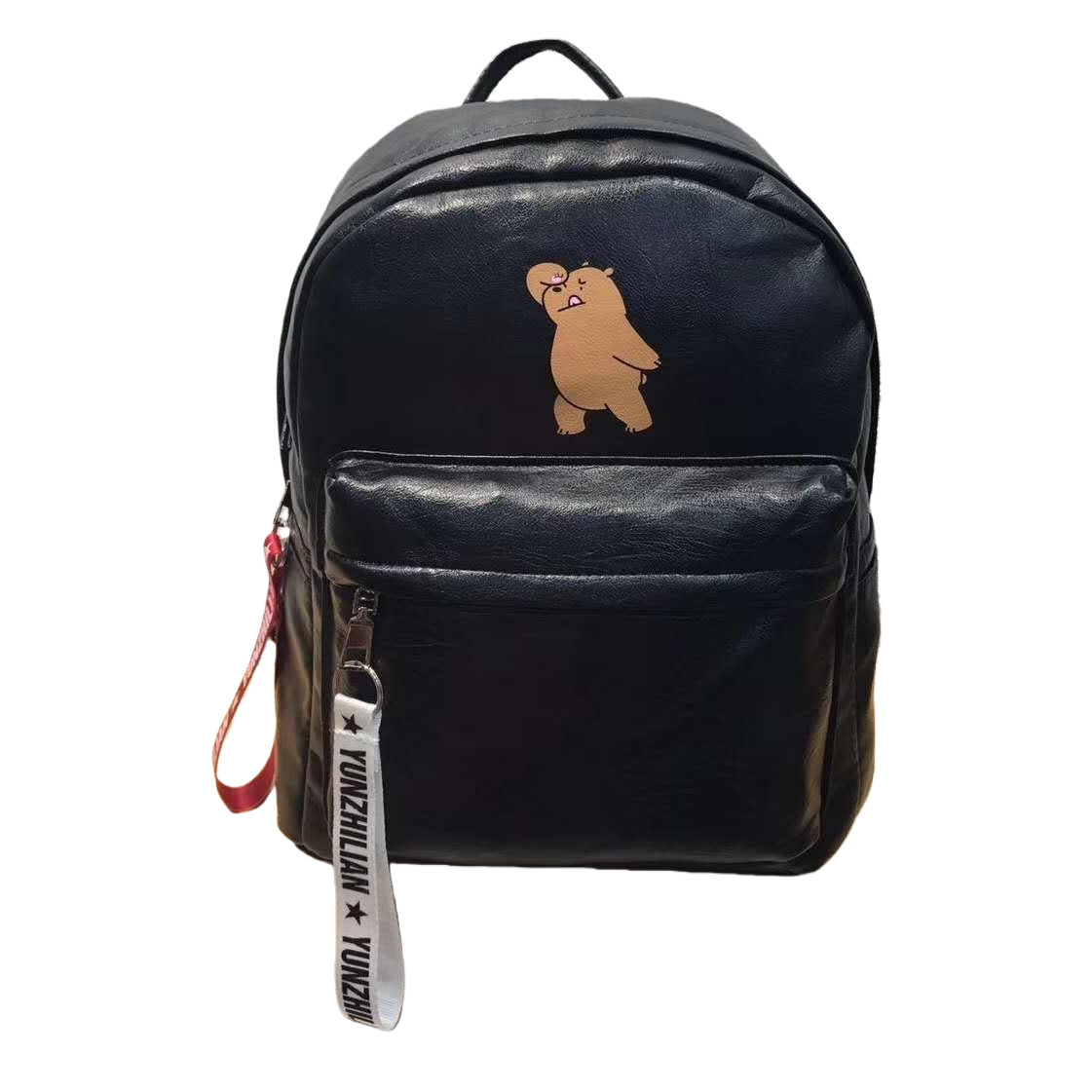 حقيبة سوداء من الكتف ترقص على شكل كرتون الدب Item Picture