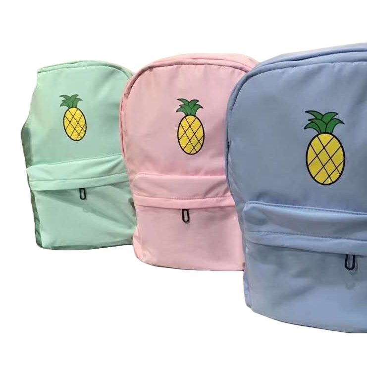وحقائب الأطفال الملونة من الأناناس الملونة تحمل حمولات خفيفة تحمل حمل الأطفال إلى المدرسة Item Picture