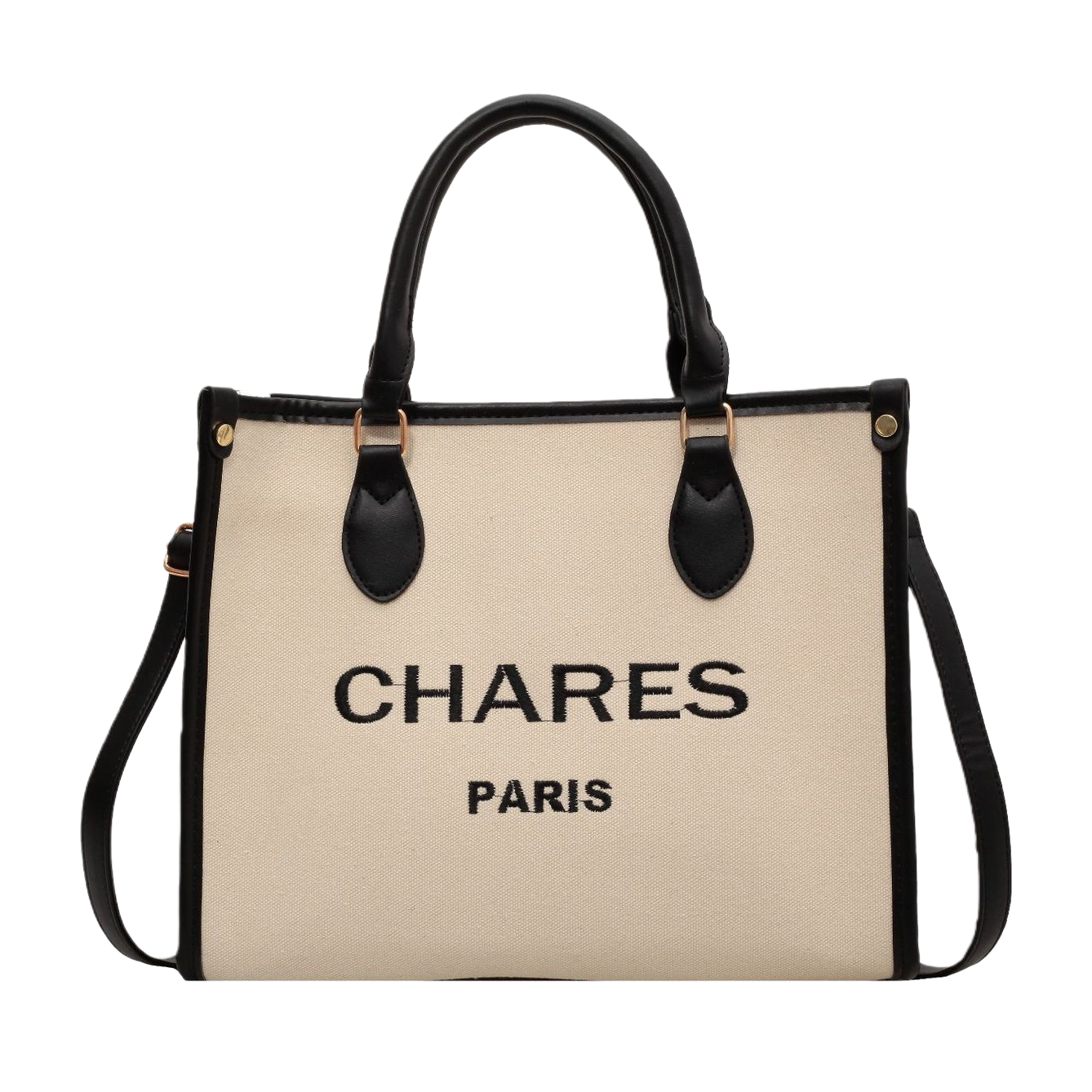 مخمل ماب أبيض مخبأة بمقبض أسود مختوم من طراز Pares Paris Item Picture