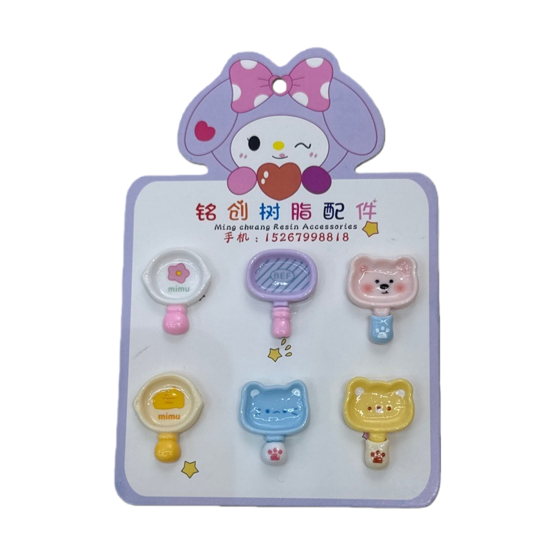 Colorful resin hanging card accessories, fashionable and personalized decorative hanging pieces, diy accessories Item Picture