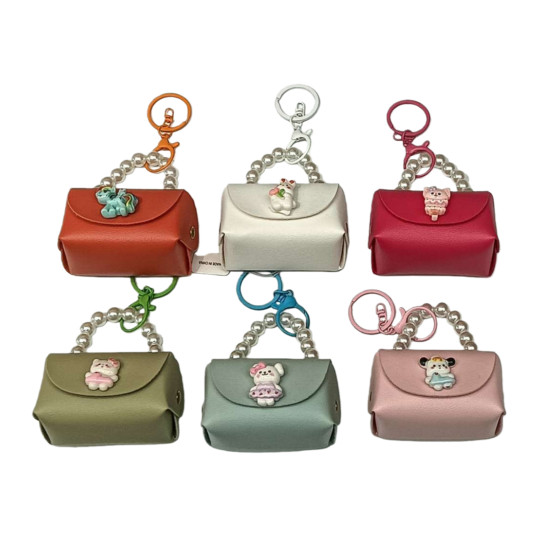 Colorful small bag keychain, cute mini pendant, portable decoration for girls Item Picture