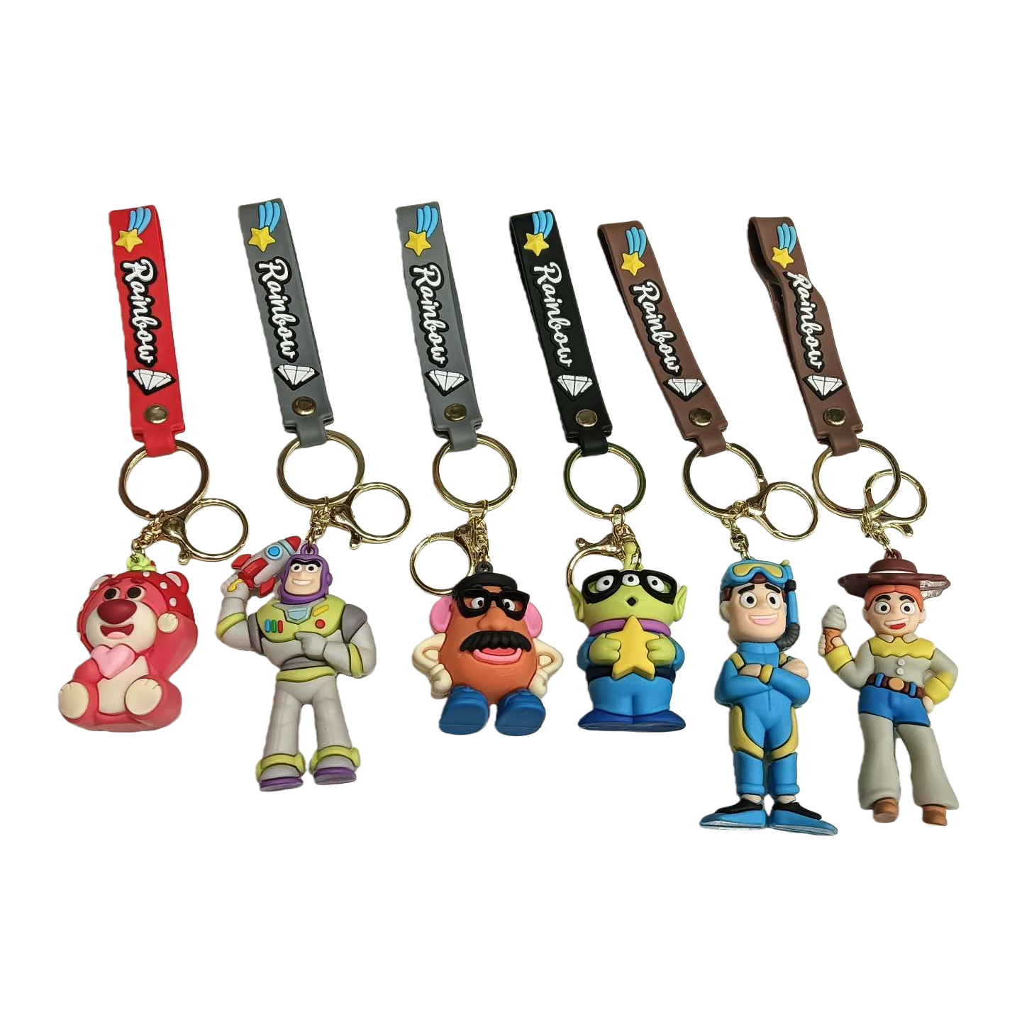 Colorful cartoon character keychains, cute and fun pendants, fashionable and portable small items Item Picture