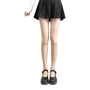 Coffee-colored calf socks are slimming and form-fitting mid-calf socks for women Item Picture