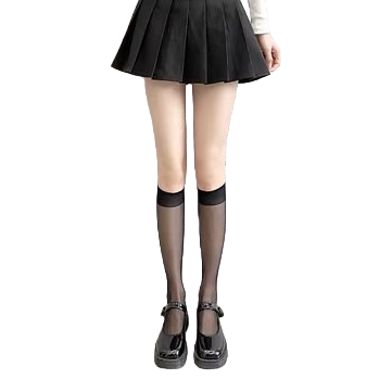 Black calf socks are comfortable, elastic, slimming and warming leg socks Item Picture