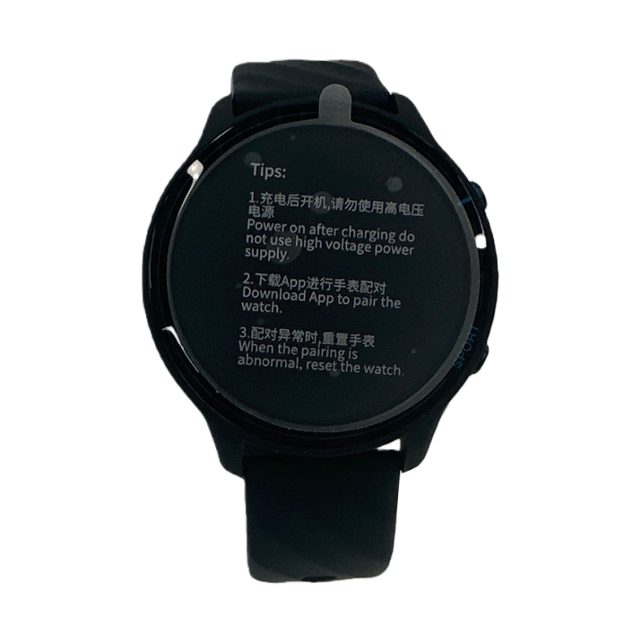 Black smartwatch for men, heart rate monitoring during exercise, waterproof Bluetooth call Item Picture